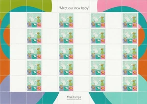2007 Gibraltar - YouStamps© Stamp Sheet "Meet our New Baby" Blank Labels - MNH - Picture 1 of 1