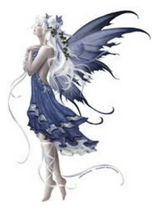 NENE THOMAS STICKER - Blue Nocturne Fairy FAIRIES Decal - Picture 1 of 1