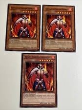 yu gi oh set x3 carte card thestalos il monarca della tempesta di fuoco ita eng