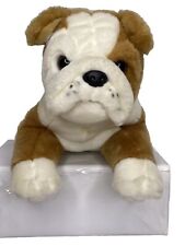 Bulldog Plush Realistic Animal Alley Toys R us Tan/white