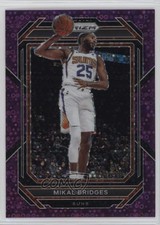 2022-23 Panini Prizm Purple Fast Break Prizm /75 Mikal Bridges #120