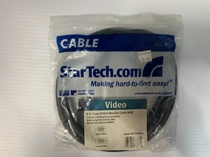 NEW Startech 6ft SVGA Monitor Cable M/M HD15 MXT101MMHQ - Picture 1 of 1