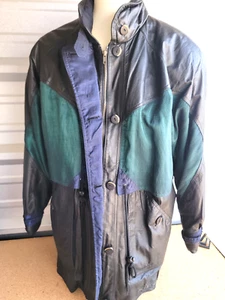 Vintage Pelle New York Milano Women’s Leather Coat Jacket Sz M - Picture 1 of 18