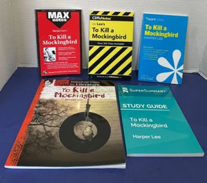5 Study Guides To Kill A Mockingbird Cliff, Max, Spark Notes , Great Works + 1 - Picture 1 of 16