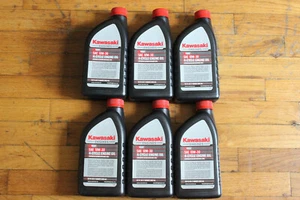 6 pezzi Quart olio motore originale OEM KAWASAKI 4 cicli K-TECH SAE 10W-30 99969-6081 - Foto 1 di 14
