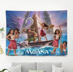 Moana 2 Tapestry Wall Hanging for Bedroom Wall Decorations Birthday Gift - Picture 1 of 10