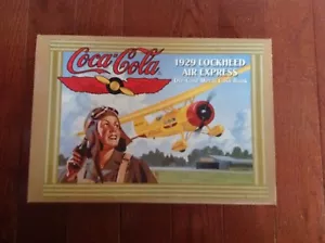NEW 1929 Coca-Cola Lockheed Air Express Die-Cast Metal Coin Airplane Bank 1:32  - Picture 1 of 8