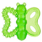 JW PEt Playplace Butterfly Teether Small Translucent Rubber Dog Toy Colors Vary