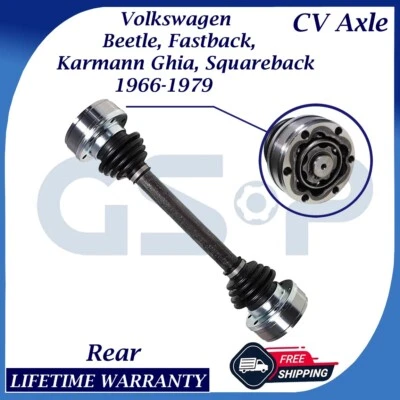 GSP OEM Rear CV Axle 1966-1979 For VW Beetle/Fastback/Karmann Ghia/Squareback - Image 1 of 4