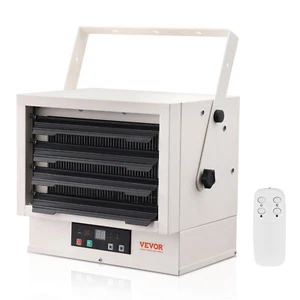 Electric Garage Heater, 7500-Watt Digital with Remote Ceiling/Wall Mount - Picture 1 of 12