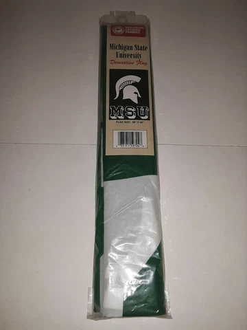 Michigan State Spartans College Screen Print Banner 28" x 40" Cover
