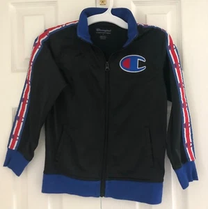 CHAMPION Logo & Patch Full-Zip Track Jacket - Size 7  - Picture 1 of 10