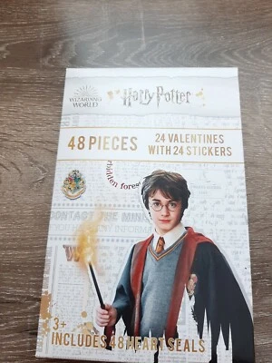Nuevas tarjetas de San Valentín de Harry Potter 24+24 pegatinas (48) con sellos.  Foto 1 de 4