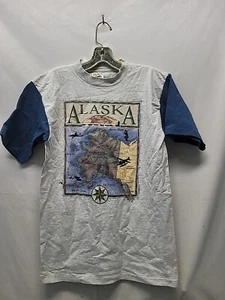 Vintage Single Stitch Made in USA Alaska Shirt Mens Size Medium - Imagen 1 de 7