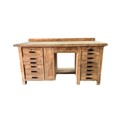 Escritorio francés antiguo de madera de principios del siglo XX Foto 1 de 4