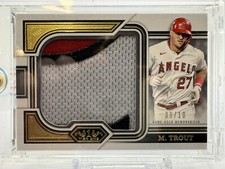 *TROUT /10*2023 Topps Tier One Mike Trout Prodigious Patch Relic SSP /10 Angels