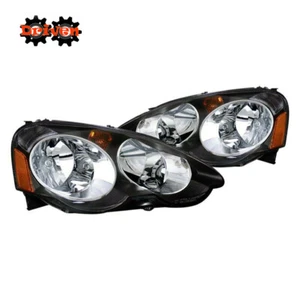 For 02-04 Acura Integra RSX DC5 Type S Black Housing Headlight Assembly Amber CG - Bild 1 von 1