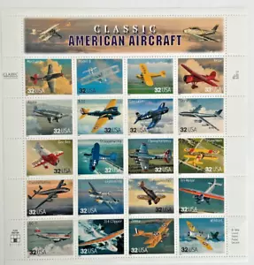 US Stamps CLASSIC AMERICAN AIRCRAFT, 32c x 20, Airplane History, Scott 3142, MNH - Picture 1 of 2