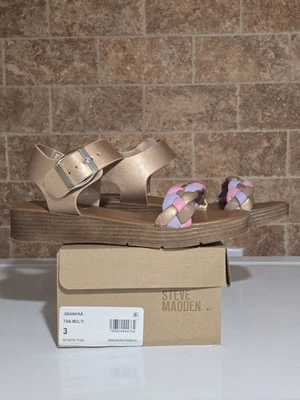 Steve Madden Girls Sandal Size 3, Tan Color - Image 1 of 3