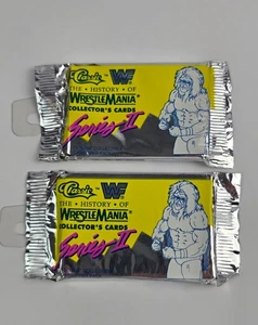 WWF Wrestlemania 1990 Series II Classic ( 2 ) Sealed Packs of Trading Cards - Picture 1 of 4