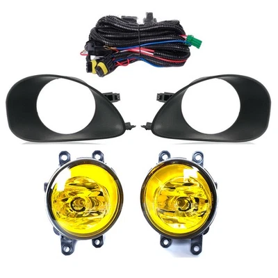 Fog Light Lamp Pair w/ Bezel+Harness Fit For Toyota Yaris Hatchback 2006-2008 - Image 1 of 4