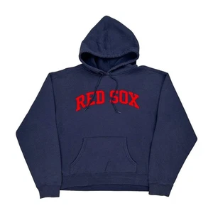 Red Sox Majestic Mlb Hoodie - 2XL Navy Cotton Blend - Picture 1 of 8