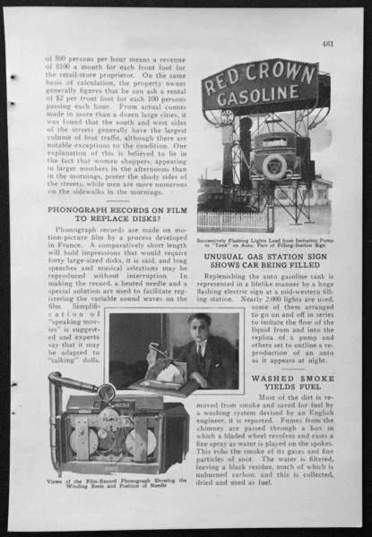 Letrero de estación de servicio de gasolina Red Crown 1926 artículo Willoughby Ohio Foto 1 de 1