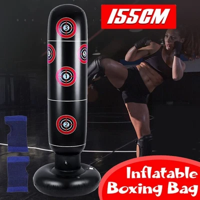 Aufblasbar Boxsack Freistehender Standboxsack für MMA Karate Taekwondo Kickboxen - Bild 1 von 4