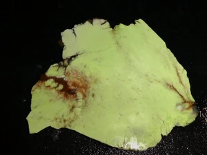 Lime Magnesite  slab-6 1/8 " x  5 3/4"- rough-cabbing--display - Imagen 1 de 3