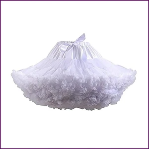 Enagua de tul plisada de 3 capas Lowest Pirce para mujer blanca negra tutú hinchada - Imagen 1 de 28