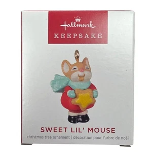 2022 Hallmark Sweet Lil Mouse Andenken Miniatur Ornament IOB QXM9136 - Bild 1 von 5