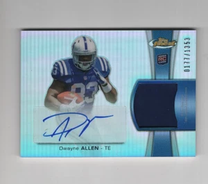 DWANE ALLEN 2012 TOPPS FINEST FOOTBALL FINEST ROOKIE PATCH AUTOGRAPH #D /1353 - Picture 1 of 2