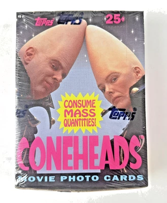 1993 Topps Coneheads Factory Sealed Wax Box – 48 Packs – SNL Dan Aykroyd - Image 1 of 4