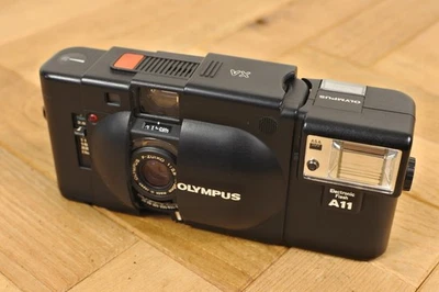 Olympus XA 35mm Film Camera with A11 Flash from Japan - Image 1 of 4