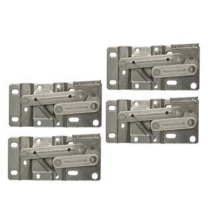 2 Pairs Spring Hinge Loaded Hinges Door Hardware for Cupboard Doors - Picture 1 of 12