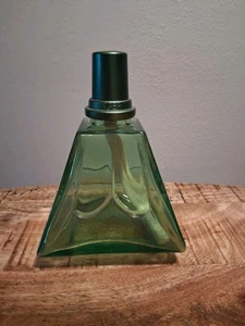 LAMPE BERGER Art Deco PYRAMID GREEN GLASS CATALYTIC OIL LAMP BURNER WICK - Picture 1 of 9