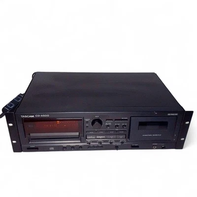 TASCAM CD-A500 CD Cassette Player Rackmount CD Player/Cassette Deck Used - Image 1 of 4