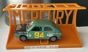 Raro 1:43 Mercury Modelli 1971 Fiat 127 Berlina verde in arancione espositore zoccolo - Foto 1 di 24