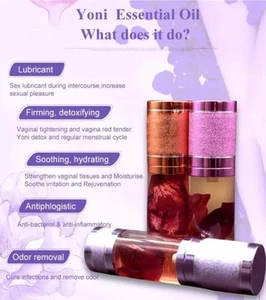 2pcs Yoni Intimacy Oil 30ml Lubricant for Men Women for Moisturizing Tightening - Picture 1 of 2