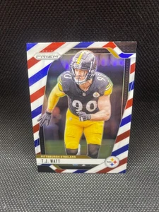 2024 Panini Prizm - T.J. Watt #245 Red White & Blue Prizm - Picture 1 of 2
