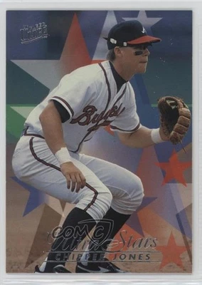 Fleer Ultra Ultra Stars Chipper Jones 1996 #582 Salón de la fama Foto 1 de 2