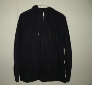 Women's Christopher & Banks Purple Cotton Zip Up Hooded Jacket Size S Small - Picture 1 of 12