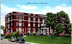 HOSPITAL GENERAL Marion, Indiana EN lino sin usar - Postal - Imagen 1 de 2