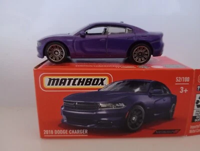 Matchbox Superfast Power Grab / MB 1168 - '18 Dodge Charger - Purple  - Image 1 of 4