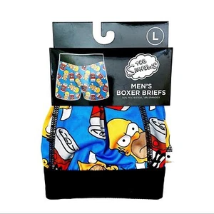 The Simpsons Homer Simpson Boxer Briefs Mens Large Underwear Duff Beer Novelty - Picture 1 of 6