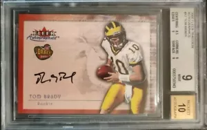 2000 Tom Brady Fleer Autographics Rookie RC BGS 9 MINT AUTO 10ð¥ð¥G.O.A.T.ð¥ð¥