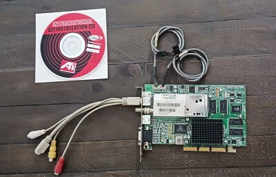 All-in-Wonder ATI Rage 128 PRO AGP video card with cables & CD-Rom Software - Image 1 of 4