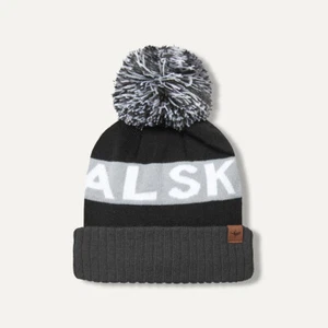 SealSkinz Foulden Water Repellent Cold Weather Bobble Hat - Black / Grey / White