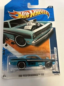 2011 Hot Wheels #134 HW Performance PLYMOUTH DUSTER THRUSTER Teal Variant w/Pr5s - Picture 1 of 1