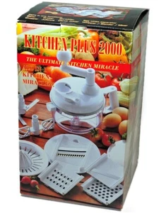 Kitchen Plus 2000: Hand Slices/Grates/Chops/Whips/Juliennes/Juices/Shreds/Mixes - Picture 1 of 6